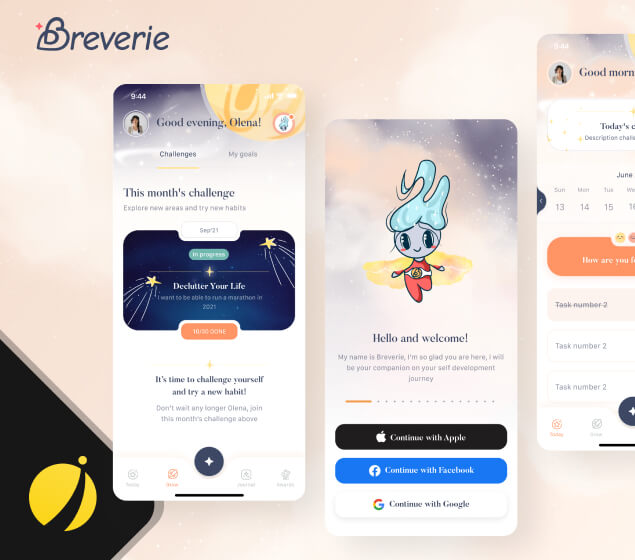 breverie self development app. you are launched project