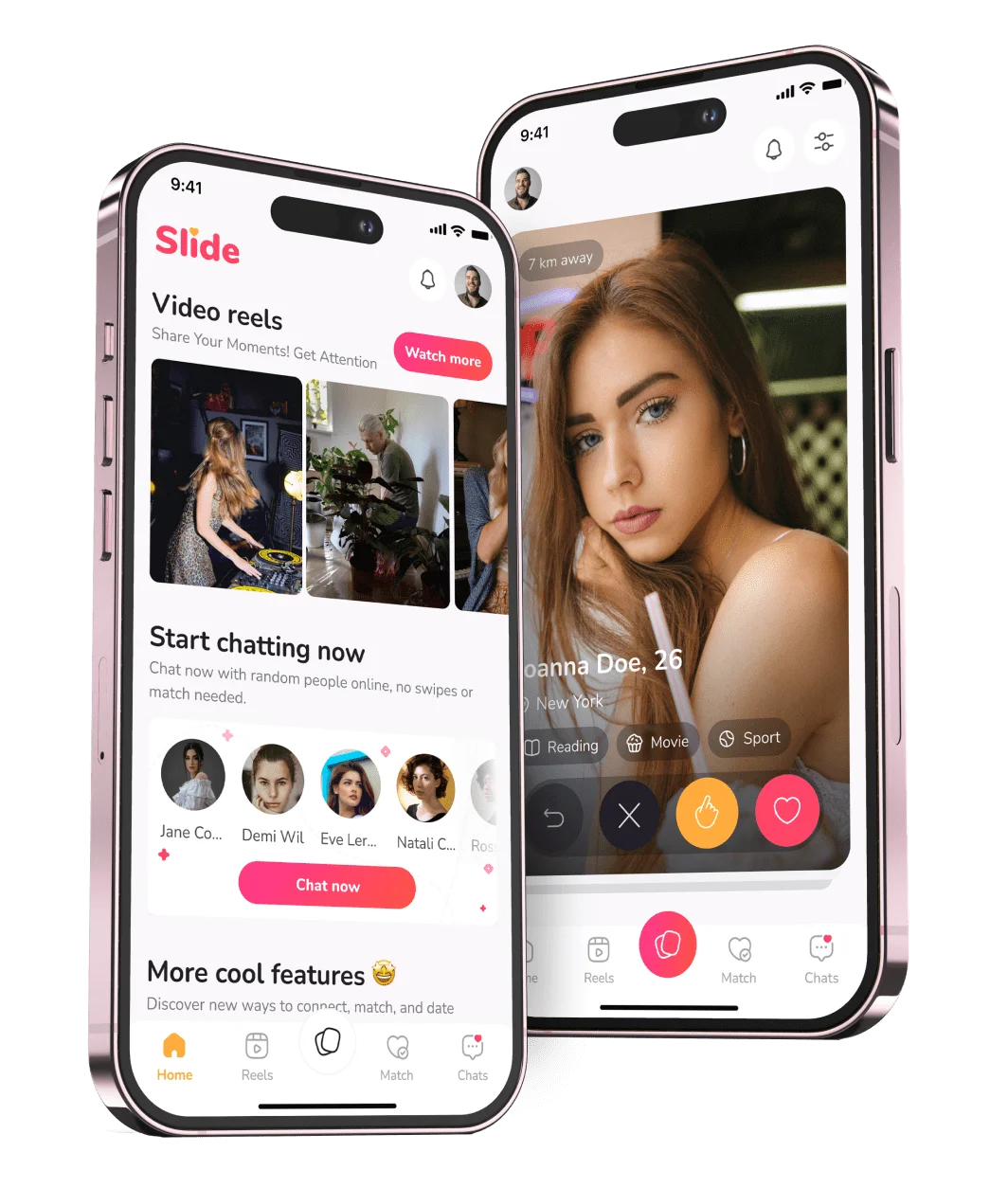 Slide is a dating app for real connections and relationships.. web.