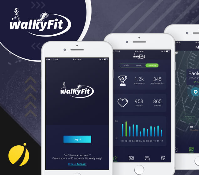 walkyfit. you are launched project. crypto fitness app