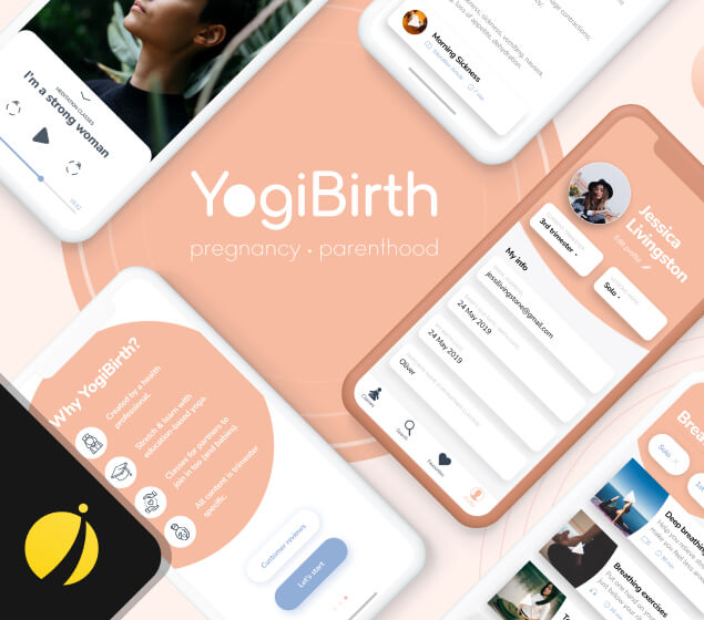 YogiBirth - pregnancy yoga app. you are launched project