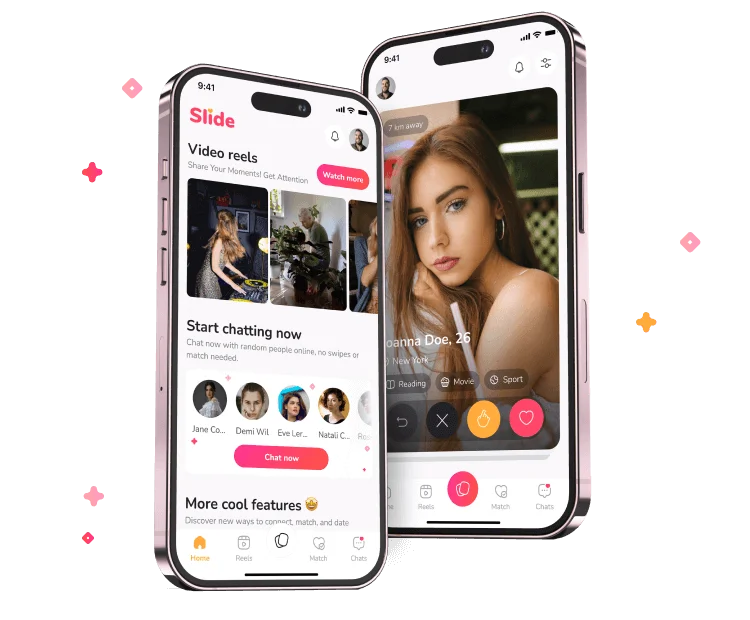 Slide is a dating app for real connections and relationships. mobile.